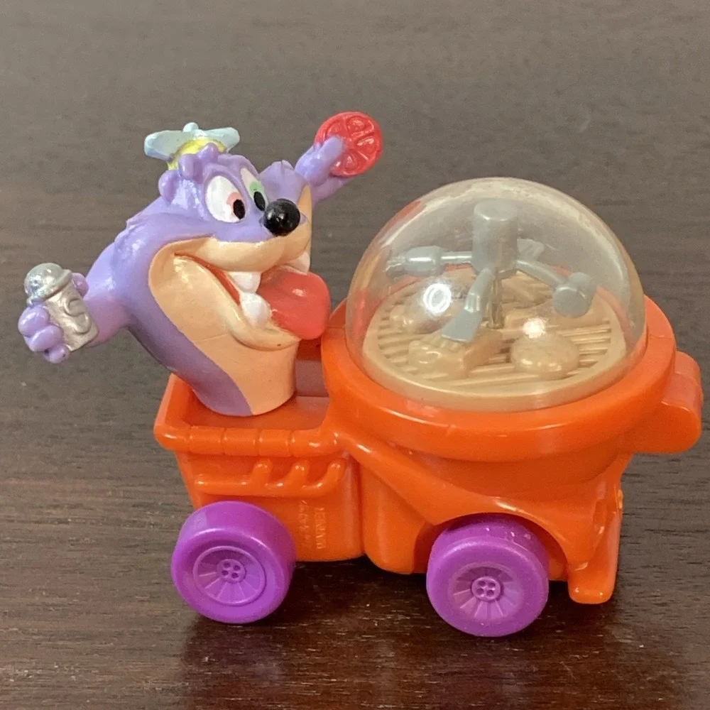1992 McDonald's Happy Meal Toy Tiny Toon Wacky Rollers Dizzy Devil Warner Bros